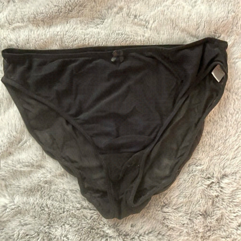 Voglo Brief panty in black sheer XL NWOT